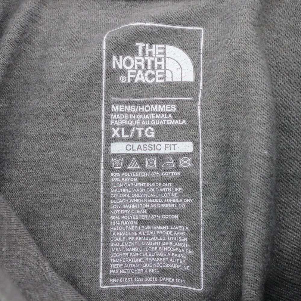 The North Face Classic Fit Lightweight Hooded Shirt Gray Long Sleeve Mens XL